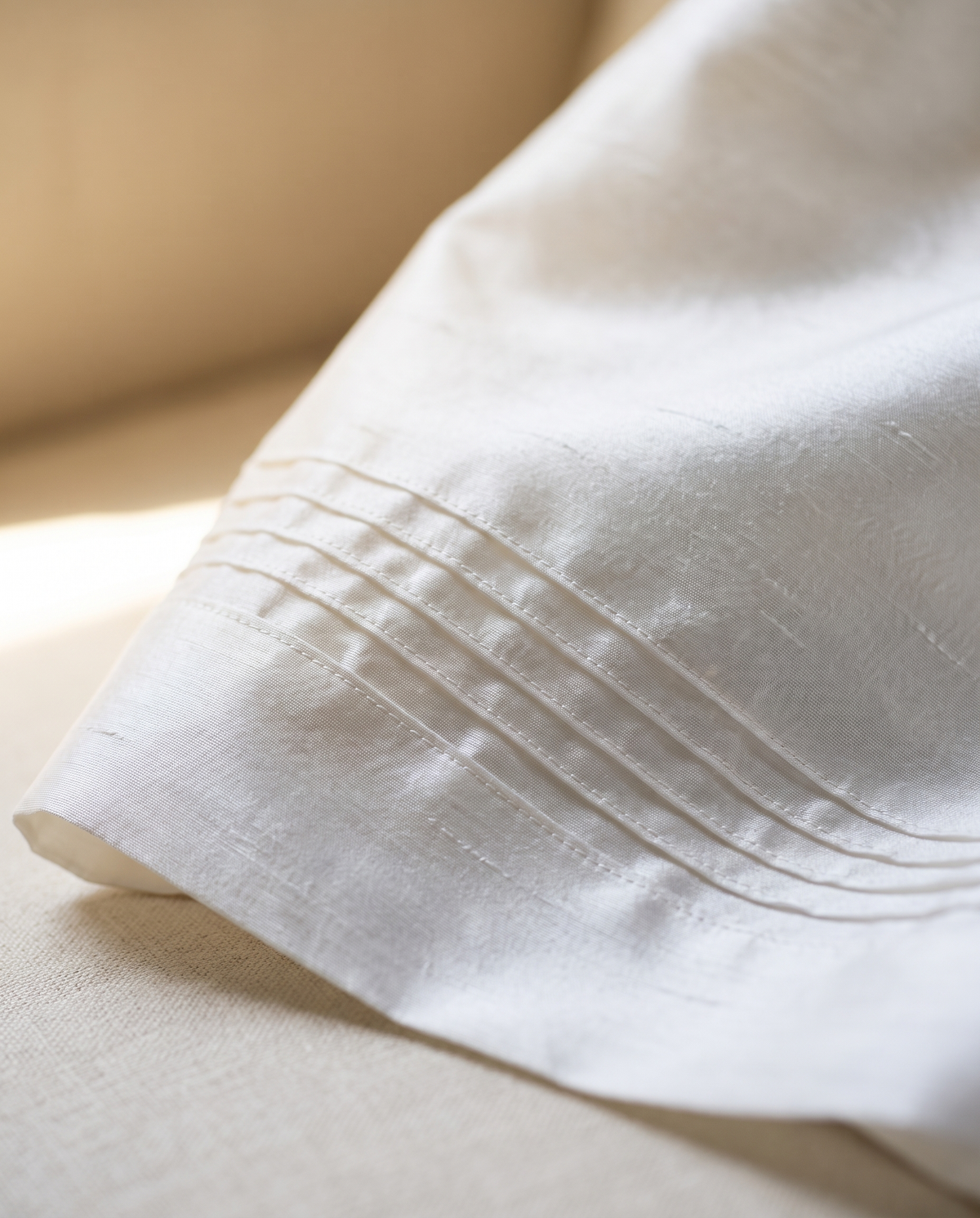 Back view of baby boy white ivory silk christening gown — Arland Convertible Set in Silk by Bonbon Rue